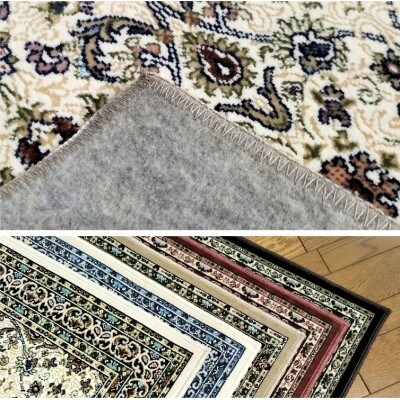 【50×80cm】 洗える国産モケット織り玄関マット アイボリー(ポーロ50×80IV)