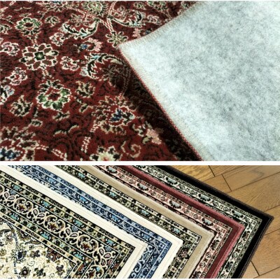 【50×80cm】 洗える国産モケット織り玄関マット ローズ(ポーロ50×80RO)