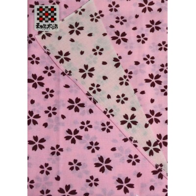 和泉木綿手ぬぐい(桜ちらし模様:桜色 )