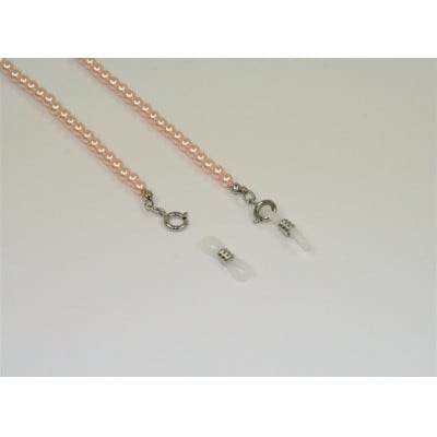 《いずみパール》 マスクホルダーネックレス＆スワロ付マスクチャーム＆メガネ留め　(パールピンク)