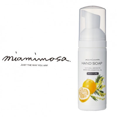 スーパーZERO　フェイスタオル　ミモザイエロー4枚＆ミアミモザ　ハンドソープ(50mL)セット