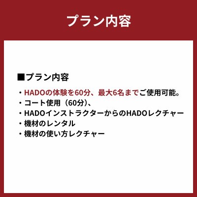 HADO体験会(60分) チケット 6人分　エコール・いずみ 大阪