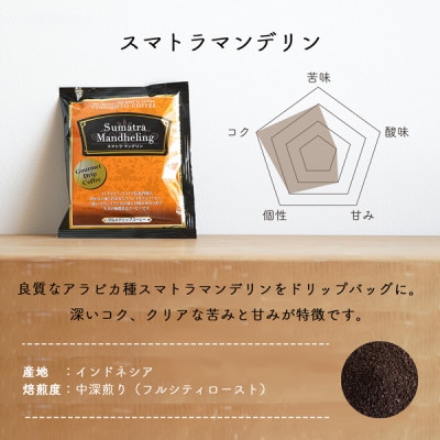 ドリップコーヒー　3種お試し8杯セット　自社焙煎