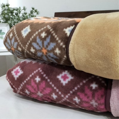 【シングルサイズ】暖かムートン調2枚合わせ毛布 ピンク1枚 M-0727-PI