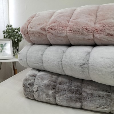 【シングルサイズ】贅沢フェイクファーボリューム敷パッド ブラウン    MGP-2350-BR