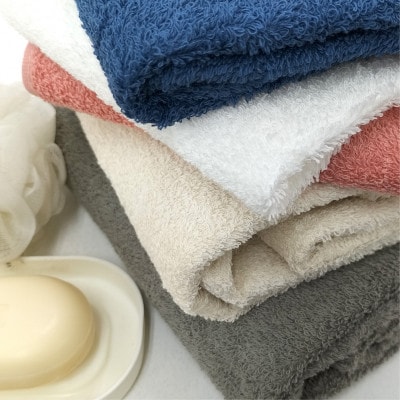 【フェイスタオル5枚組】オーガニックコットンフェイスタオル(34×80cm) 彩りホワイト