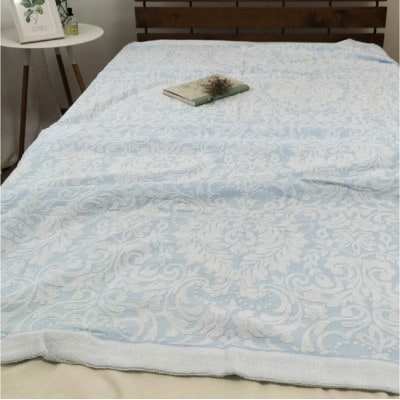 【2枚組】贅沢ジャガード織りタオルケット　シングルサイズ(140×190cm) SNT-10T-2P