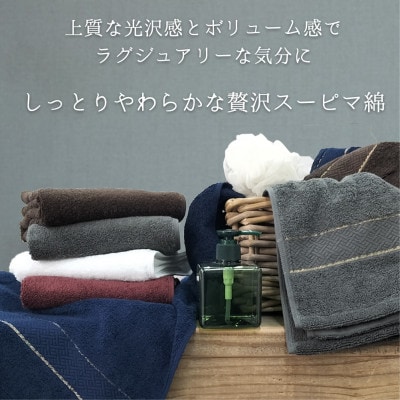 【バスタオル2枚組】贅沢スーピマ綿バスタオル(60×120cm)クレディアNB