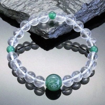 お地蔵様の御利益ブレス 緑めのう