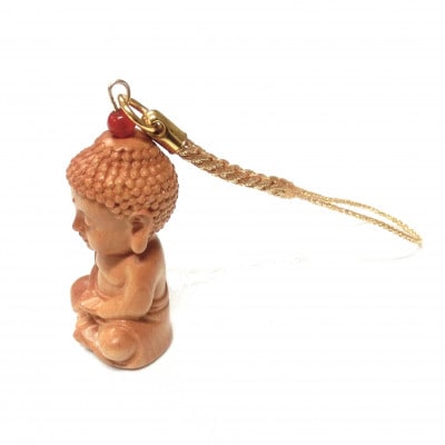 仏陀(ブッダ)の根付ストラップ〈悟り〉