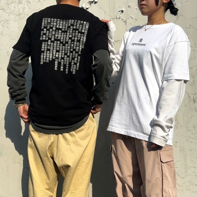 【般若心経】刺繍Tシャツ　黒Lサイズ