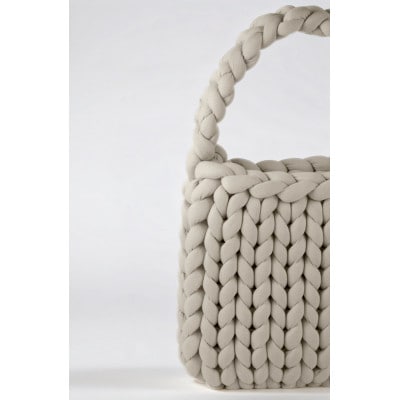 クリームトートバッグ