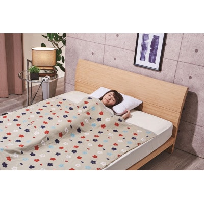 電気綿掛敷兼用毛布 ワイド(電気毛布)(約190×140cm)