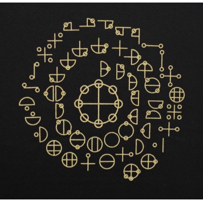 Tシャツ カタカムナ 姫川薬石 ネイビー (半袖 Sサイズ)