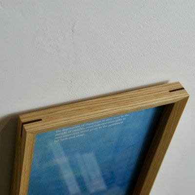 Wood Frame ホワイトアッシュ　A4サイズ 計1セット