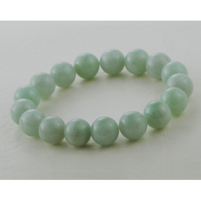 12ミリ珠・本翡翠ブレスレット　M【配送不可地域：沖縄県】