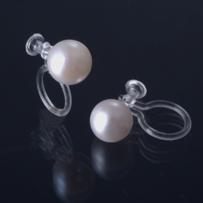 あこや真珠のピアス風イヤリング(金属アレルギー対応)【配送不可地域：沖縄県】