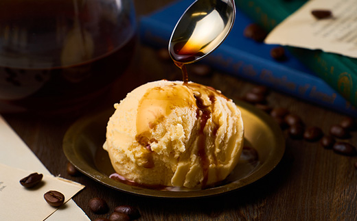 ブランド卵『夢想丸』と低温殺菌牛乳で作ったコク旨ええアイス　【コーヒーアフォガート】6個【配送不可地域：離島】