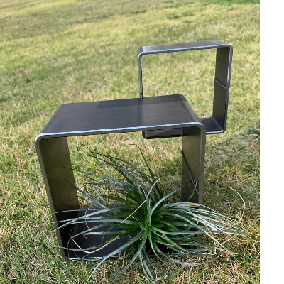 COBA(75)アイアン花器(キューブCUBE)