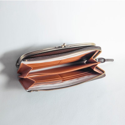 【ハラコ お財布ポシェット 】本革 お財布ショルダー ショルダーバッグ【aw-17nch-H/BR】