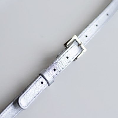 【ショルダーバッグ】斜めがけ 本革 ショルダーバッグ  小さめ バケツ型【as-23ss-SV】