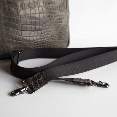 【ビジネスバッグ】クロコエンボスレザー ビジネスブリーフ 2way 通勤【at-17ec-KH】