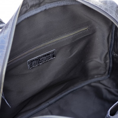 【ビジネスバッグ】クロコエンボスレザー ビジネスブリーフ 2way 通勤【at-17ec-NV】