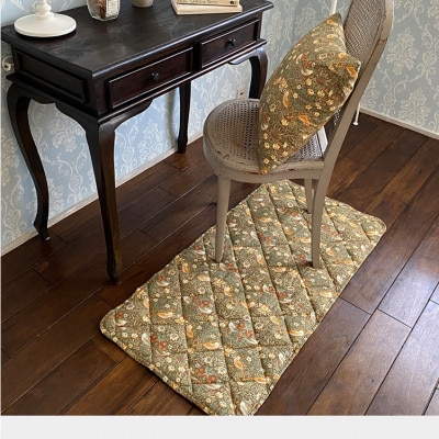 【ソファーパッド3.5人掛用50×175】ベストオブモリス  いちご泥棒BE　MR-5017I-BE