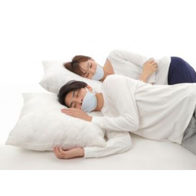 一度使うと手放せないおやすみのど楽マスク　ゆったりサイズ　ブルー