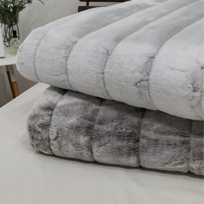 【シングルサイズ2枚組】贅沢フェイクファーボリューム敷パッド    MGP-2350-2P