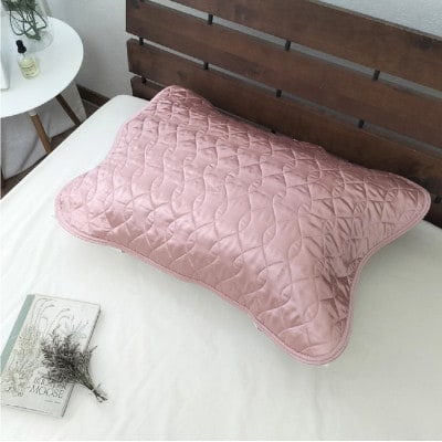 プレミアムシルク100%リバーシブル枕パッド 【43×63cm】ピンク4363RMP-PI