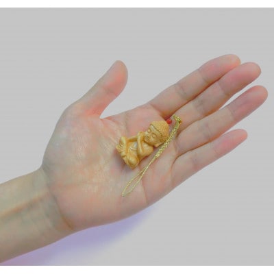 仏陀(ブッダ)の根付ストラップ〈癒し〉