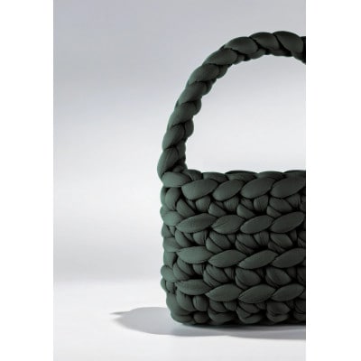 ダークグレー バゲット バッグ