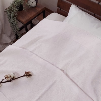 『軽やか』で洗濯しやすい綿100%タオルケット シングルサイズ(140×190cm)5164-PI