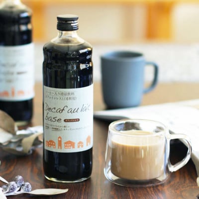 クラッシュドデカフェゼリーとデカフェオレベース【加糖】2本セット 自家焙煎 カフェインレス 季節限定