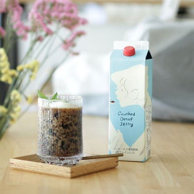 デカフェアイスコーヒーとクラッシュドデカフェゼリー 2本詰め合わせセット 自家焙煎 カフェインレス