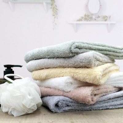 【フェイス6枚組】『贈り物に』ボックス入りオーガニックコットンタオル(33×100cm)コーラル