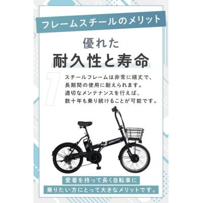 PELTECH 20インチ 折り畳み電動アシスト自転車 外装6段変速【簡易組立必要品】ブルー【配送不可地域：沖縄県】