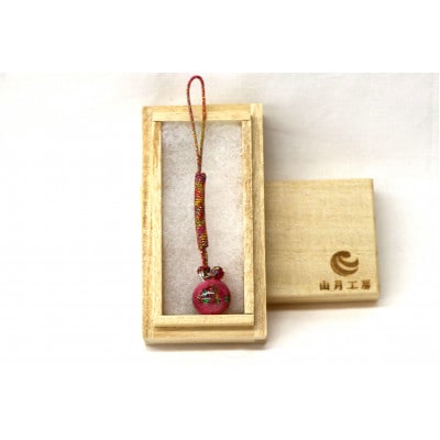 大阪の伝統工芸品「和泉蜻蛉玉(R)」根付ストラップ