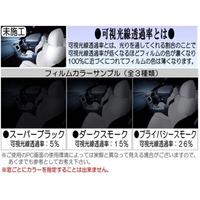 リア (s) BMW 3シリーズ ワゴン E91 (5%) カット済み カーフィルム BMW用