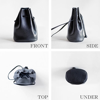 【巾着ショルダーバッグ】本革 レザー ミニバッグ ミニマリスト コンパクト 【ma-03ss-GG】