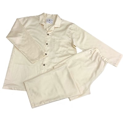 パジャマ(男女兼用XLサイズ)＆ダウンピロー(羽毛枕)＆ピローケース2枚 カラー サンド