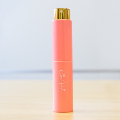 クリーンプッシュ キャップレス ハンディ除菌・消毒アルコールスプレー ローズピンク 8ml