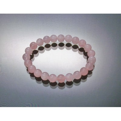 天然石ブレスレット(ローズクォーツ)