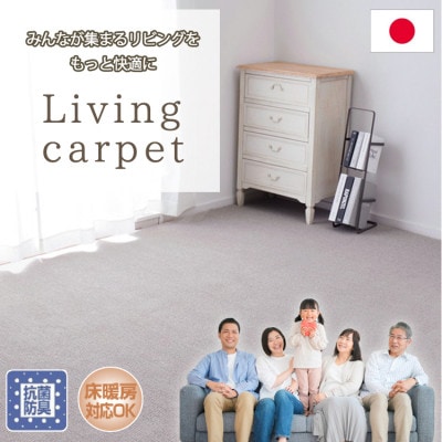 【江戸間10畳】家族が集まるリビングをもっと快適に!リビングカーペット (ウイング10畳NA)