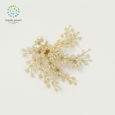 「舞白」ましろ　パールコサージュ(ホワイト)AN139