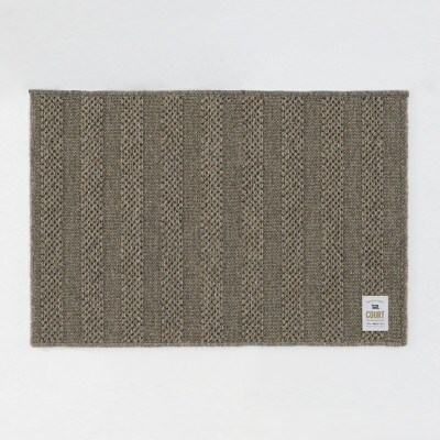 ウールラグ/Fisherman's Court GREY 90×60cm