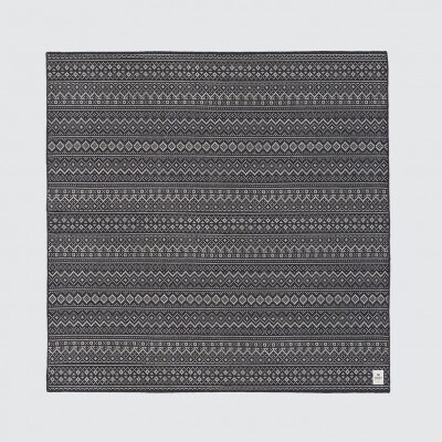 ウールラグ/Fisherman's Court NAVY×IVORY 200×200cm