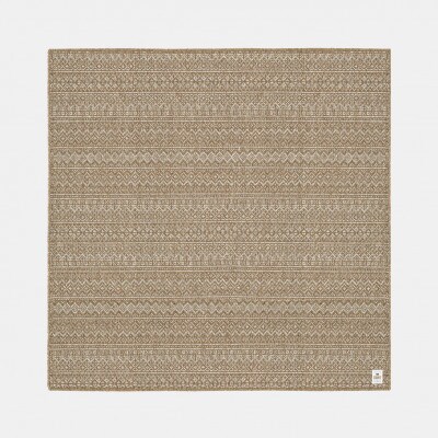 ウールラグ/Fisherman's Court CAMEL×IVORY 200×200cm