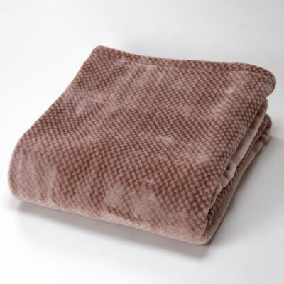 【アクリル毛布 ハイブリッド シングルサイズ ブラウン】140×200cm 大阪府和泉市産